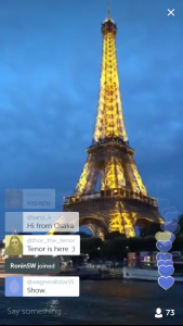 Stimmungsvoll: Der Eiffelturm bei Nacht