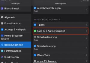Face ID optimieren
