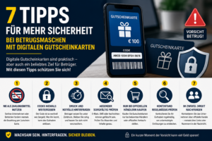 Infografik Sicherheit Digitale Gutscheinkarte
